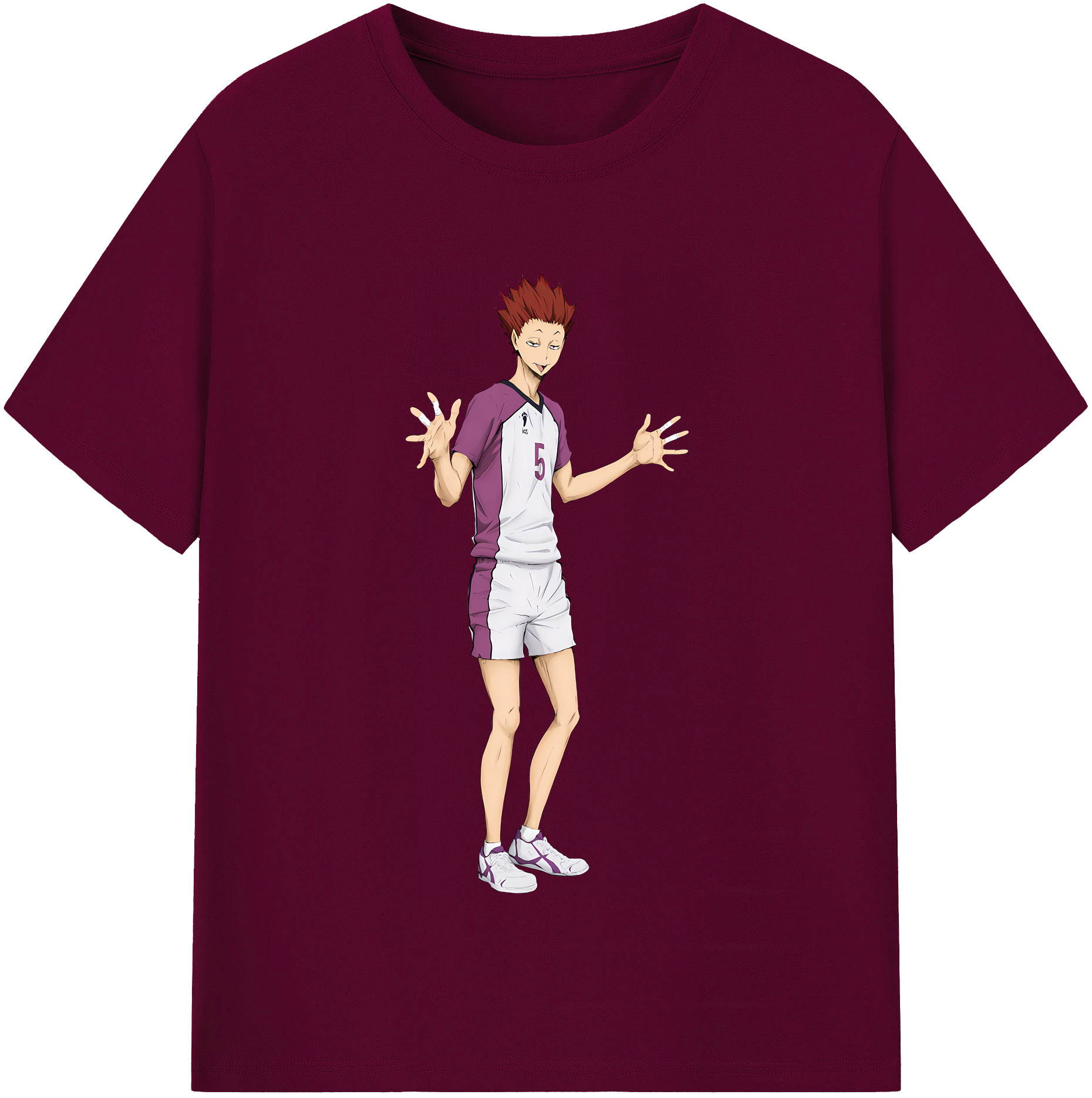 （画像用） ハイキュー!! Haikyu!! レディースカジュアルプリントTシャツ（綿100％）